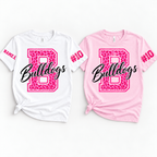 Pink Out Football T-Shirt, Custom Mascot Breast Cancer Awareness Wear