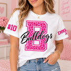 Pink Out Football T-Shirt, Custom Mascot Breast Cancer Awareness Wear