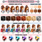 Personalized Volleyball Christmas Ornament for Girls, Custom Name & Number
