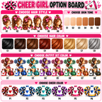 Personalized Cheerleader Christmas Ornament for Girls, Custom Cheer Team Gift