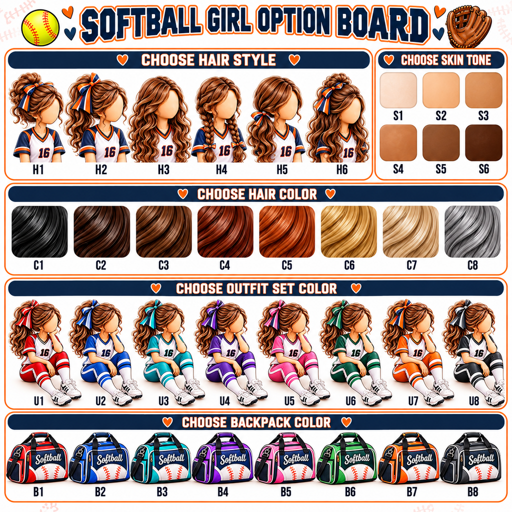 Personalized Softball Christmas Ornament for Girls, Custom Name & Number Gift