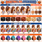 Personalized Basketball Christmas Ornament for Girls, Custom Name & Number
