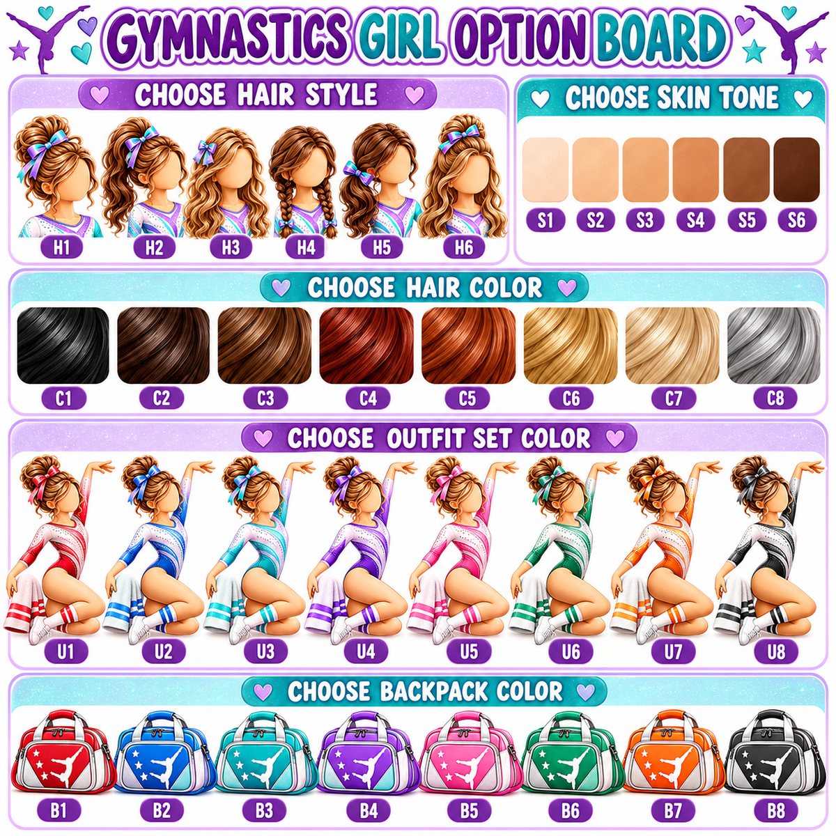 Personalized Gymnastics Christmas Ornament, Custom Gymnast Girl Team Gift