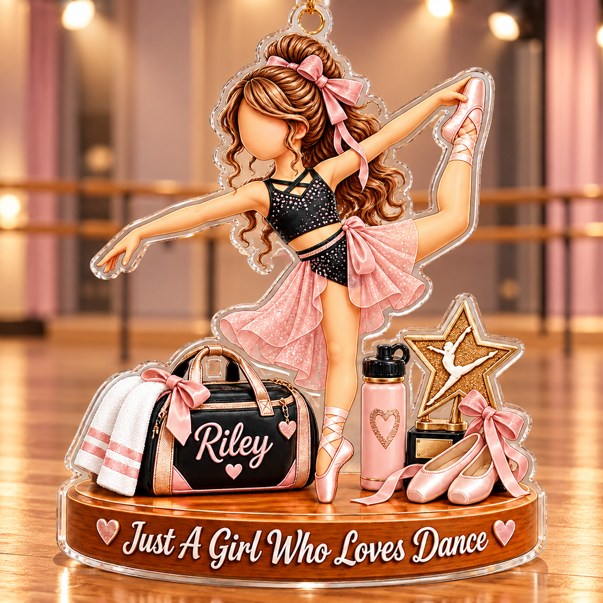 Personalized Dance Christmas Ornament, Custom Ballerina Girl Recital Gift