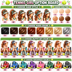 Personalized Tennis Christmas Ornament for Girls, Custom Team Player Gift