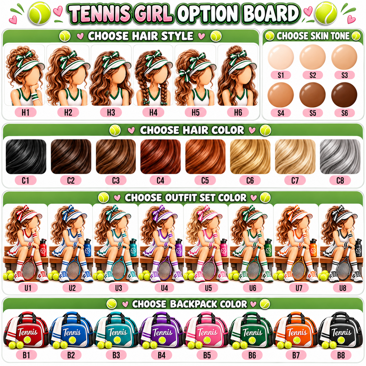 Personalized Tennis Christmas Ornament for Girls, Custom Team Player Gift