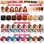 Personalized Softball Keepsake Ornament, Custom Player Name & Number Gift