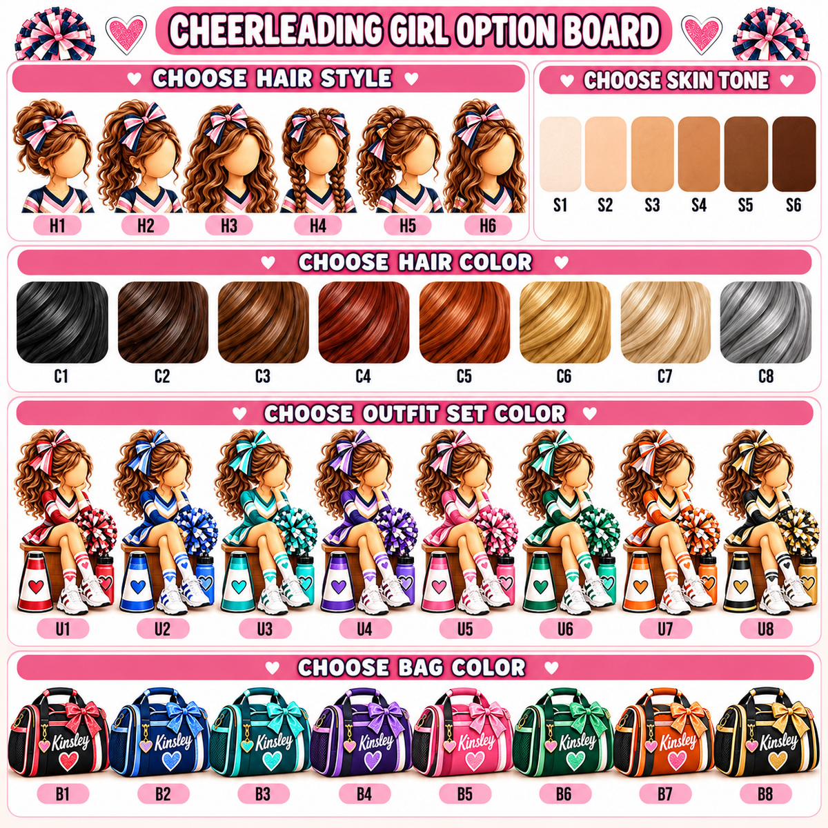 Personalized Cheer Squad Christmas Ornament, Custom Team Name Tree Decor