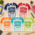 Custom Grade Level Baseball Jersey, Personalized Back to School Name Team Shirt