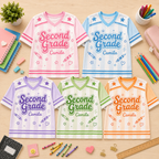 Personalized Game Day Football Jersey, Custom School Spirit Striped Jersey