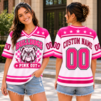 Custom Mascot Pink Out Football Jersey, Game Day School Spirit Gift - product image 2