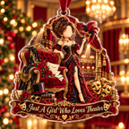 Personalized Theater Christmas Ornament, Custom Drama Girl Actress Gift