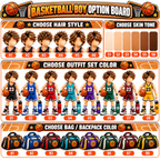 Personalized Basketball Christmas Ornament for Boys, Custom Name & Number