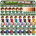 Personalized Soccer Christmas Ornament for Boys, Custom Name & Number Gift