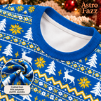 Personalized Team Jersey Christmas Pajamas, Fair Isle Sleepwear for Fans
