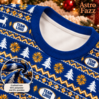 Personalized Game Day Christmas Pajama Set, Custom Team Logo Holiday Sleepwear Set