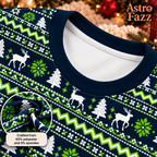 Personalized Mascot Holiday Pajamas, Custom Team Name & Logo Fair Isle Loungewear Set