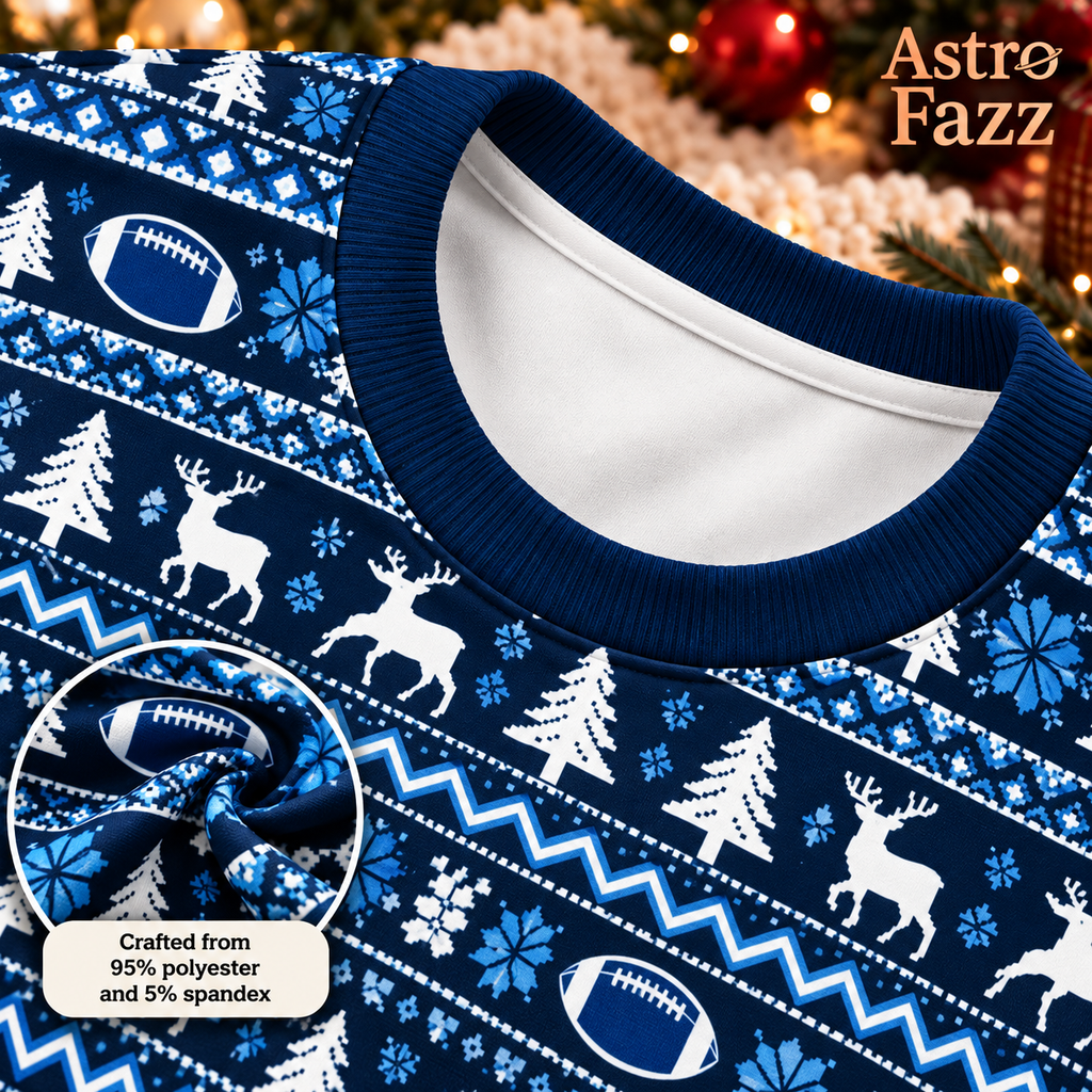 Personalized Mascot Holiday Pajamas, Custom Logo Team Spirit Set