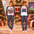 Custom Football Christmas Pajamas, Matching Family Game Day Sleepwear