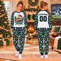 Personalized Football Pajamas Set Custom Team Name Pajamas Family Christmas Matching Pajamas