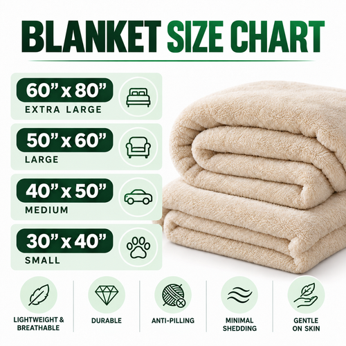 Fleece Blanket Size Chart