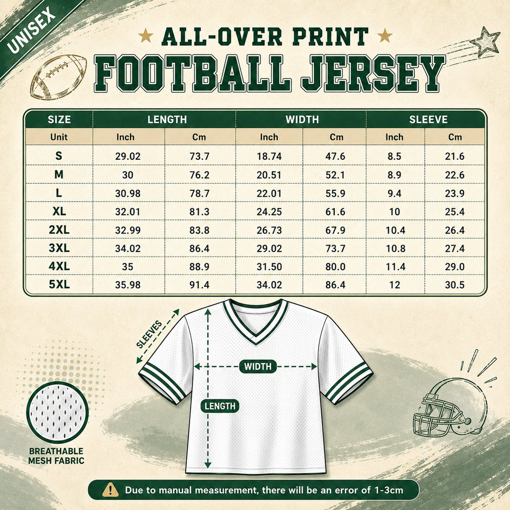 Personalized Football Jersey, Custom School Initial Mascot Team Spirit Jersey – product image 7