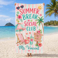 Personalized Teacher Summer Beach Towel