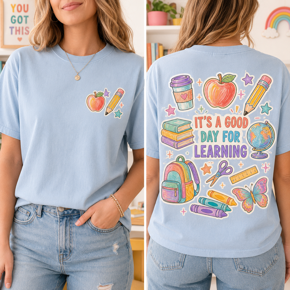 Teacher Appreciation Graphic T-Shirt, Proud Educator Back to School Gift