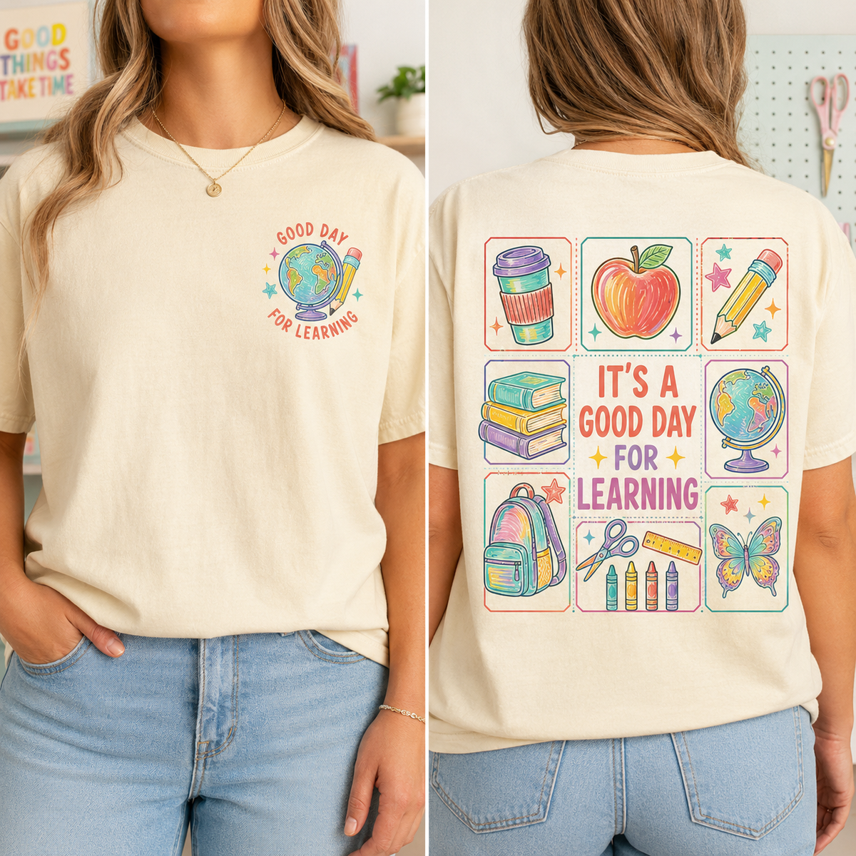 Good Day For Learning Teacher T-Shirt, Back to School Apparel