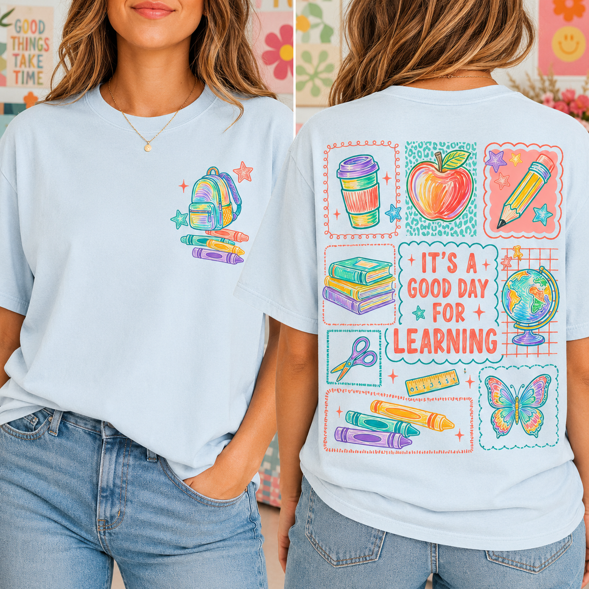 Personalized Teacher Appreciation T-Shirt, Cute Back to School Gift