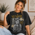 Custom Senior Photo T-Shirt, Vintage Graduation Graphic Tee