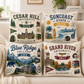 Custom Name College Throw Pillow, Personalized University Room Decor