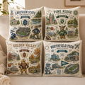 Custom Name University Pillow, Personalized School Mascot Throw Cushion