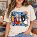 Halloween Teacher T-Shirt, Spooky School Supplies Graphic Tee