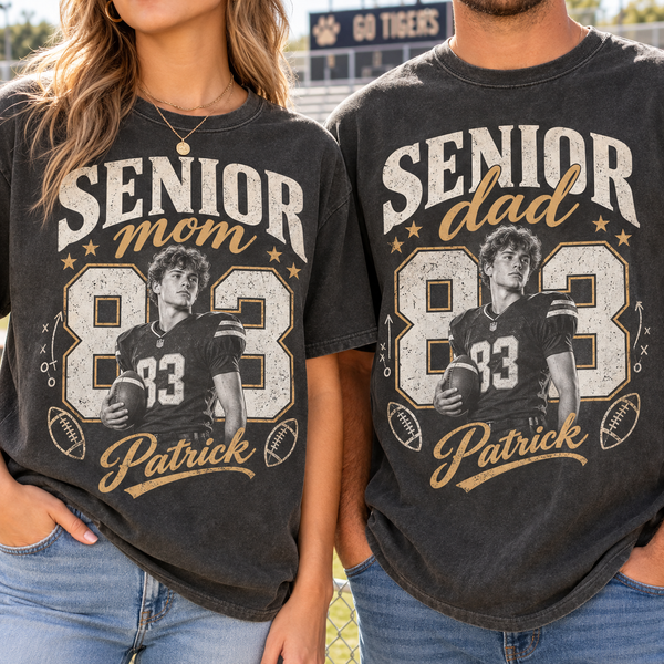 Custom Senior Parents Photo T-Shirt