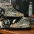 Custom College Canvas Shoes, Varsity Striped Game Day Sneakers