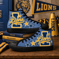 Custom Mascot High Top Sneakers, Personalized School Spirit Shoes
