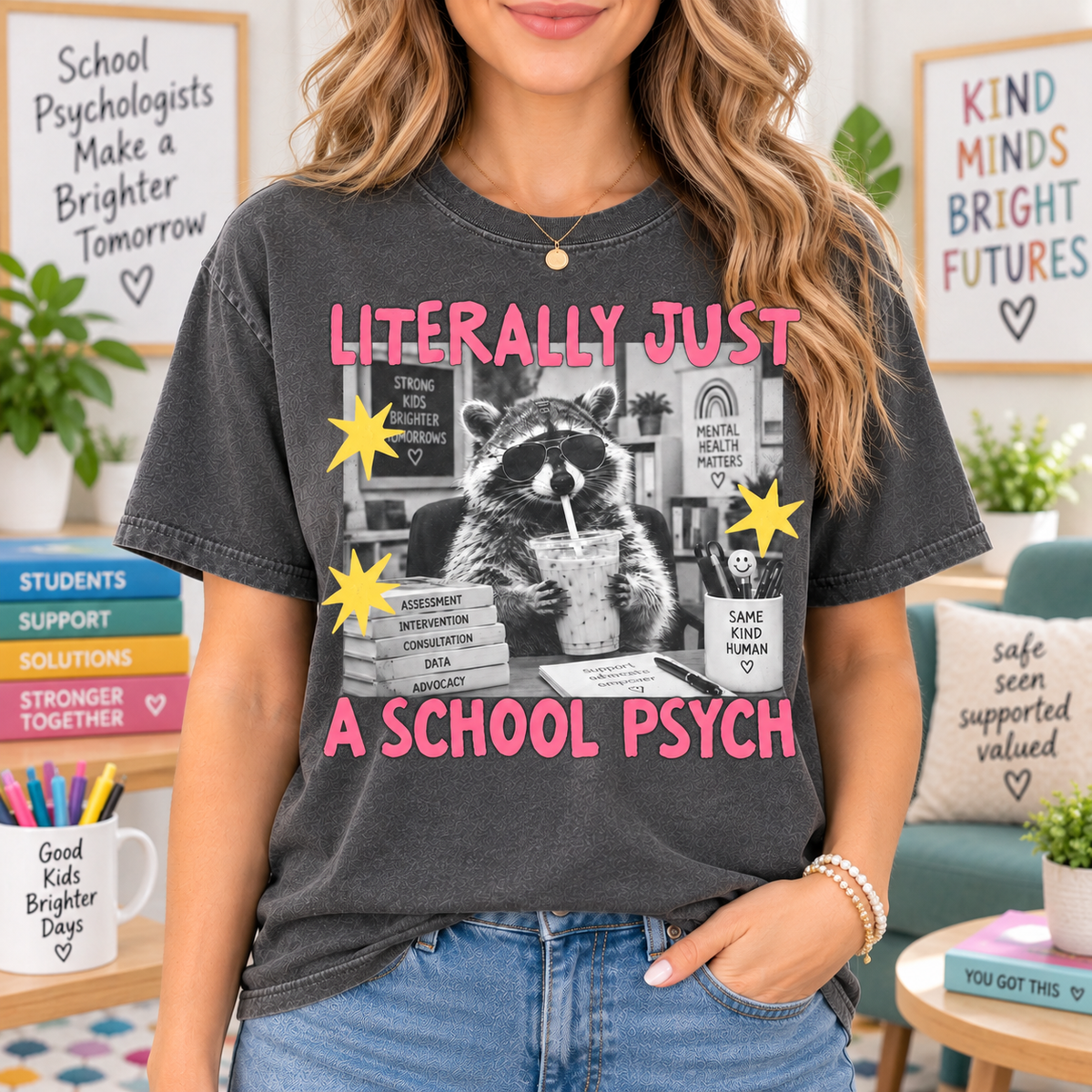 School Psychologist Shirt, Campus Mental Health Staff Graphic T-Shirt - product image 1