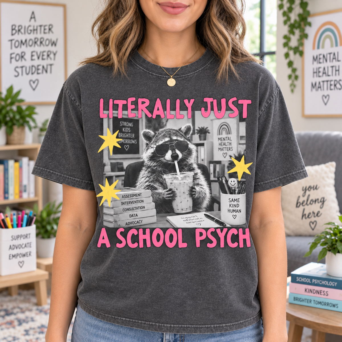 School Psychologist Shirt, Campus Mental Health Staff Graphic T-Shirt - product image 2