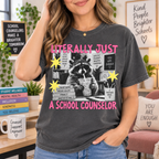School Counselor Shirt, Funny Raccoon Mental Health Advocate Gift Tee - product image 1