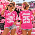 Pink Out Game Day Mascot Football Jersey, Cancer Supporter Keepsake Gift - product image 2