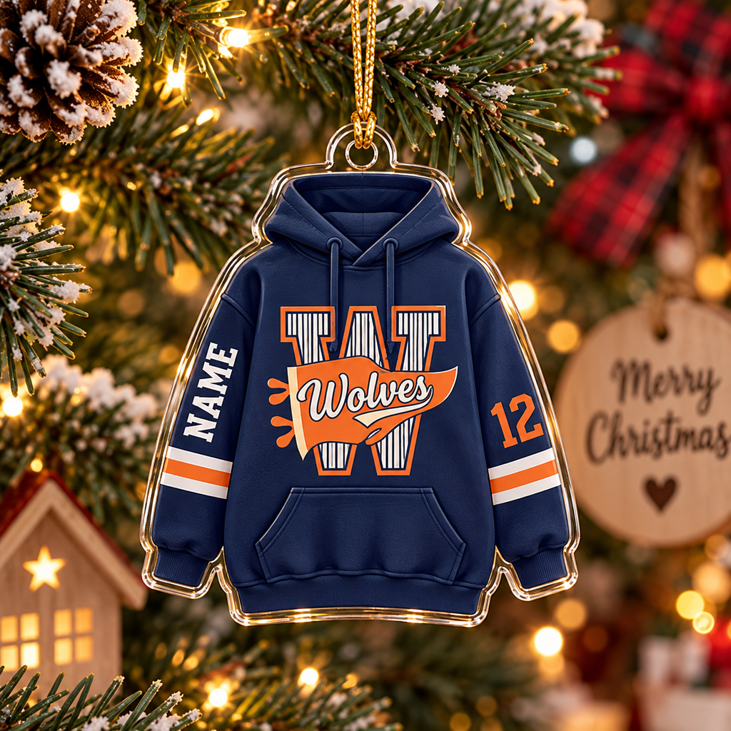 Personalized Acrylic Hoodie Ornament