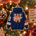 Custom Varsity Hoodie Christmas Ornament