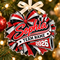 Personalized Cheer Team Megaphone Ornament