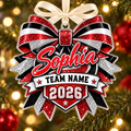Personalized Cheer Bow Christmas Ornament