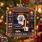 Personalized Baseball Locker Ornament