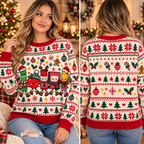 Personalized Teacher Christmas Sweater, Cute School Staff Holiday Gift