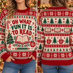 Teacher Ugly Christmas Sweater, School Holiday Party Pullover