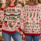 Instructional Coach Christmas Sweater, Cute Educator Gift