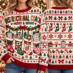 Instructional Coach Christmas Sweater, Cute Educator Gift
